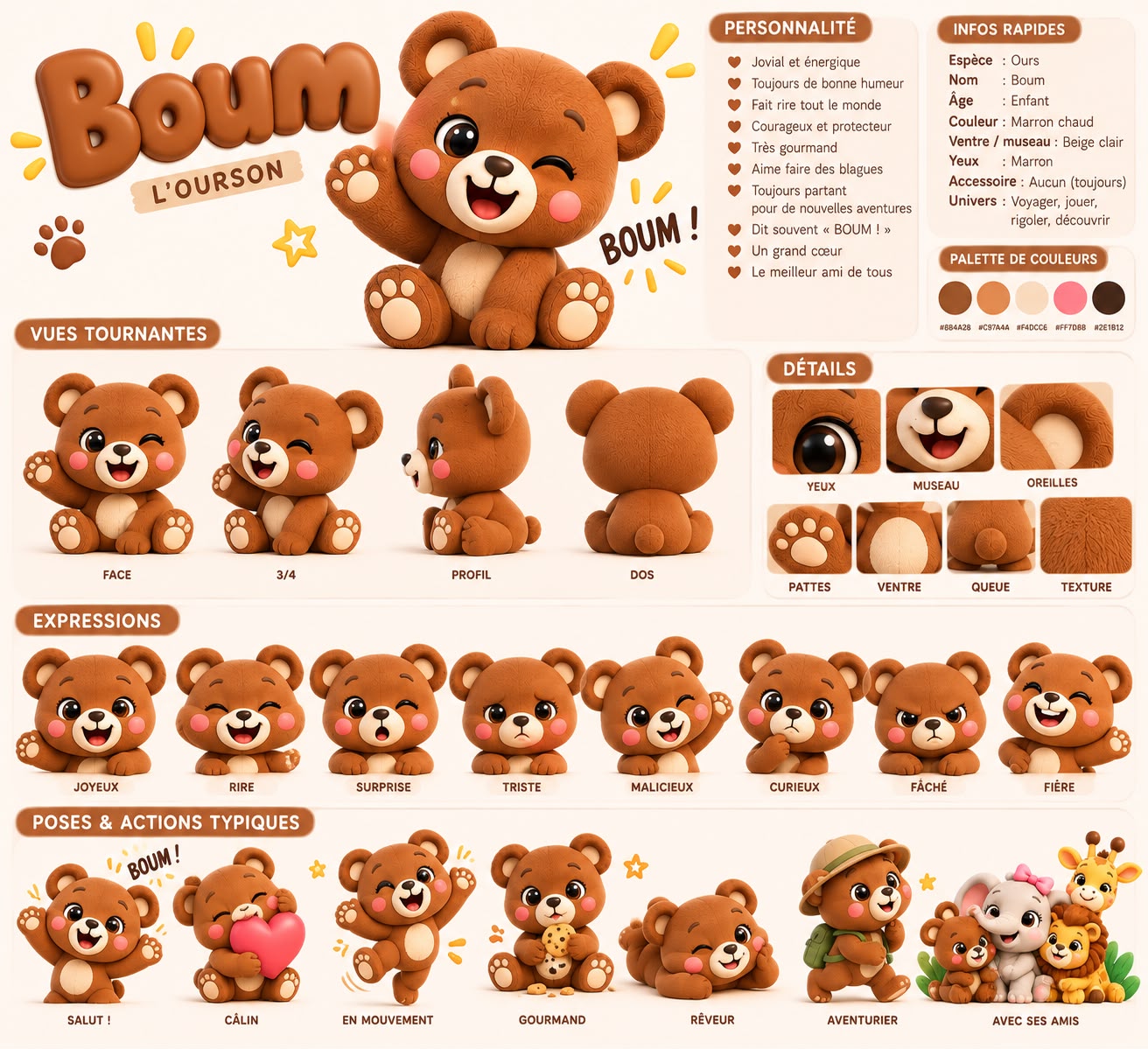 Fiche personnage de Boum